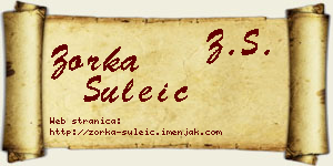 Zorka Šuleić vizit kartica